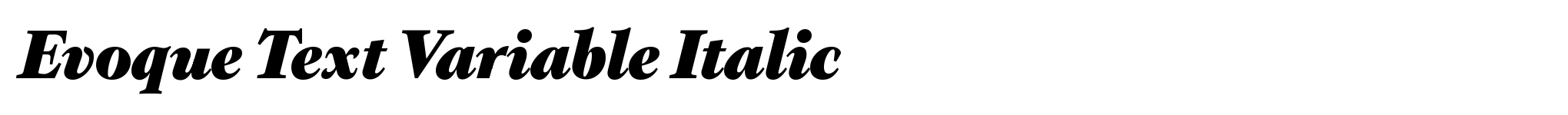 Evoque Text Variable Italic image